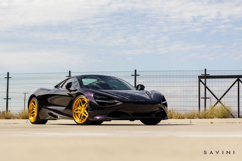 SV82L Brushed Gold McLaren 720S