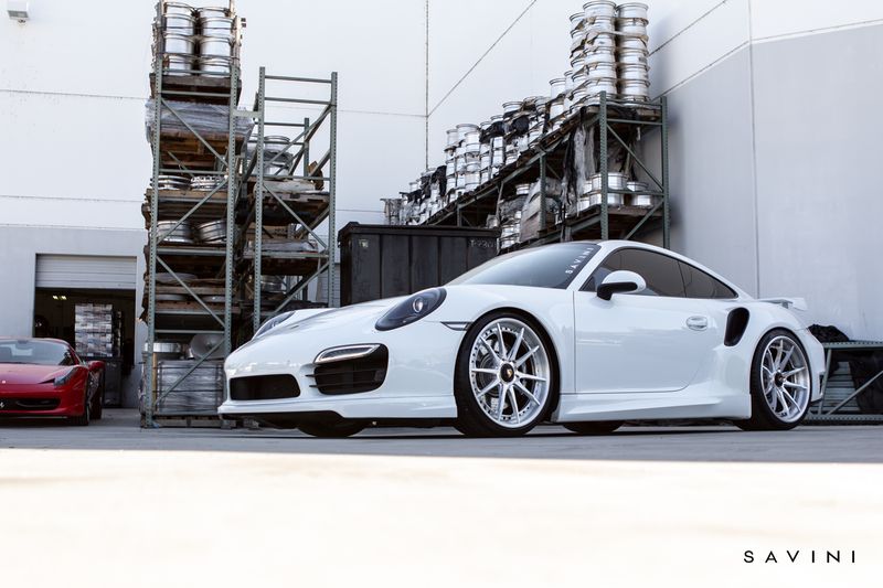 Black di Forza BM12L Brushed Porsche 911 Turbo